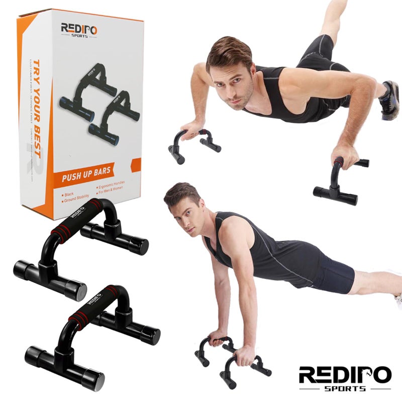 Redipo Push Up Bars Strength Training - Workout Stands With Ergonomic Push-up Bracket Board with Anti-Slip Sturdy Structure Portable for Home Fitness Training, Push Up Stands Handle for Floor Workouts - Image 5